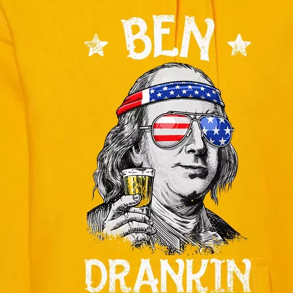 Ben Drankin 4th Of July Benjamin Franklin Premium Hoodie