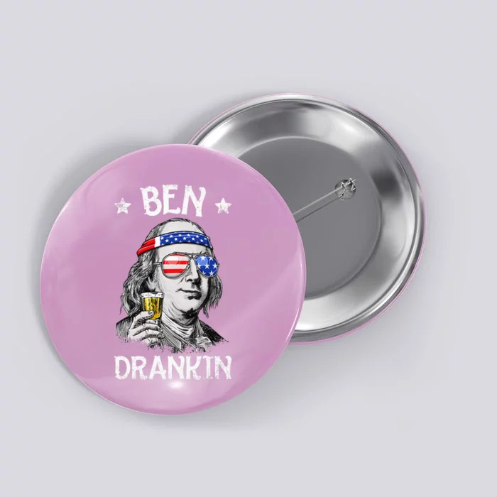 Ben Drankin 4th Of July Benjamin Franklin Button