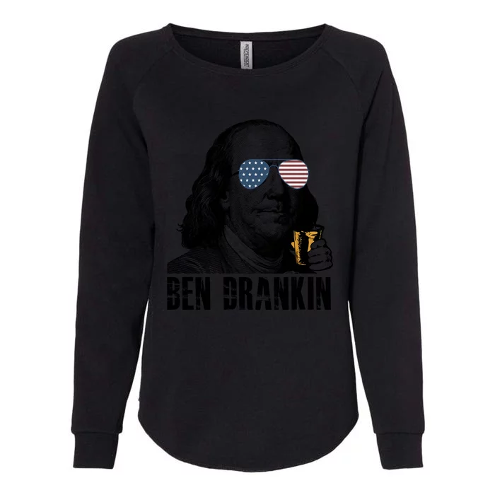 Ben Drankin 4th Of July Benjamin Franklin Womens California Wash Sweatshirt