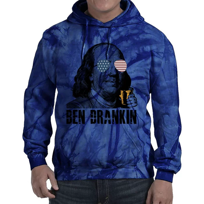 Ben Drankin 4th Of July Benjamin Franklin Tie Dye Hoodie