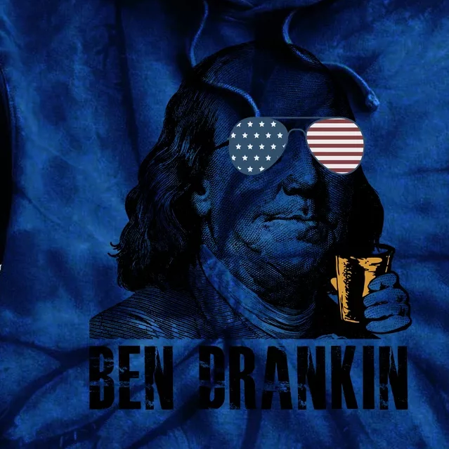 Ben Drankin 4th Of July Benjamin Franklin Tie Dye Hoodie