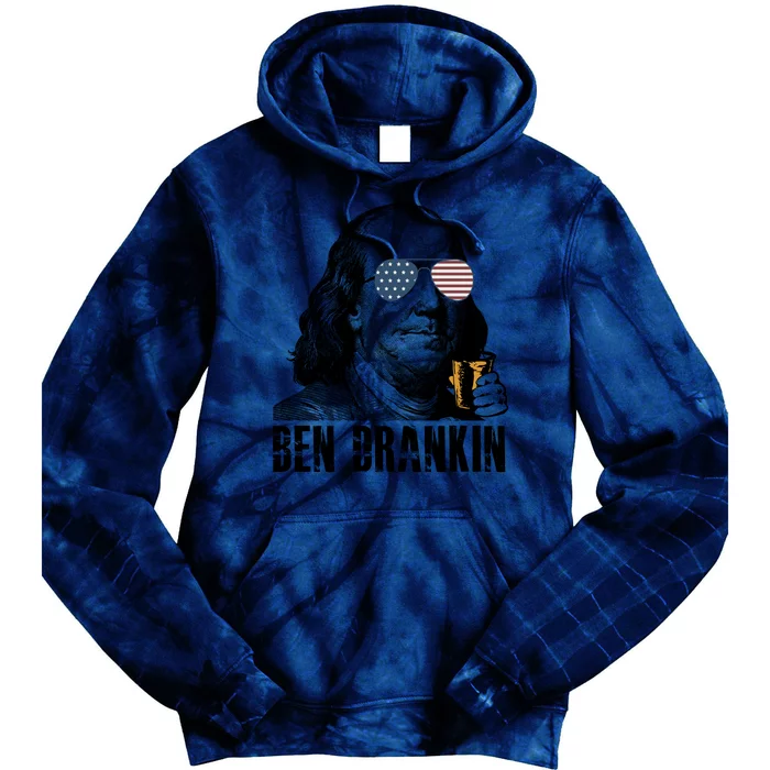 Ben Drankin 4th Of July Benjamin Franklin Tie Dye Hoodie