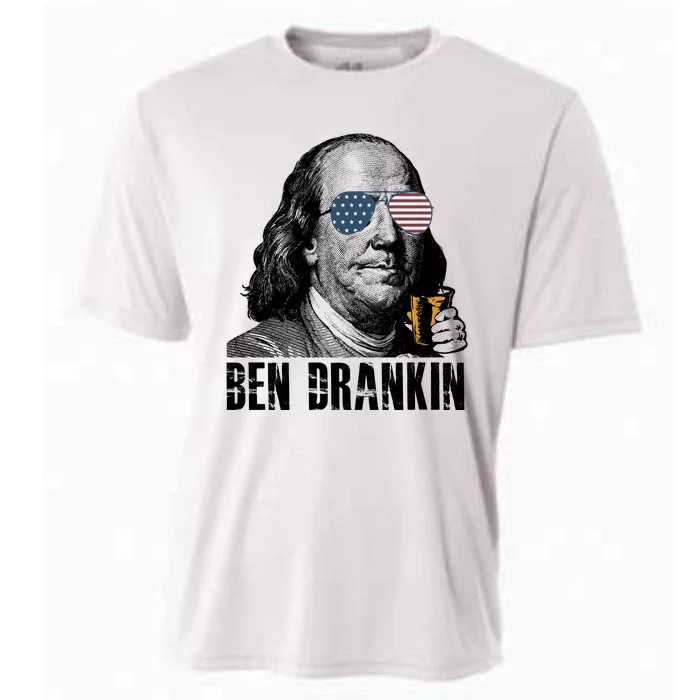 Ben Drankin 4th Of July Benjamin Franklin Cooling Performance Crew T-Shirt