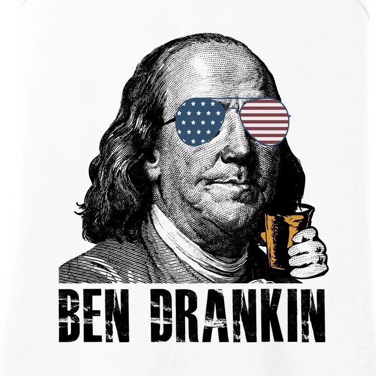 Ben Drankin 4th Of July Benjamin Franklin Ladies Essential Tank