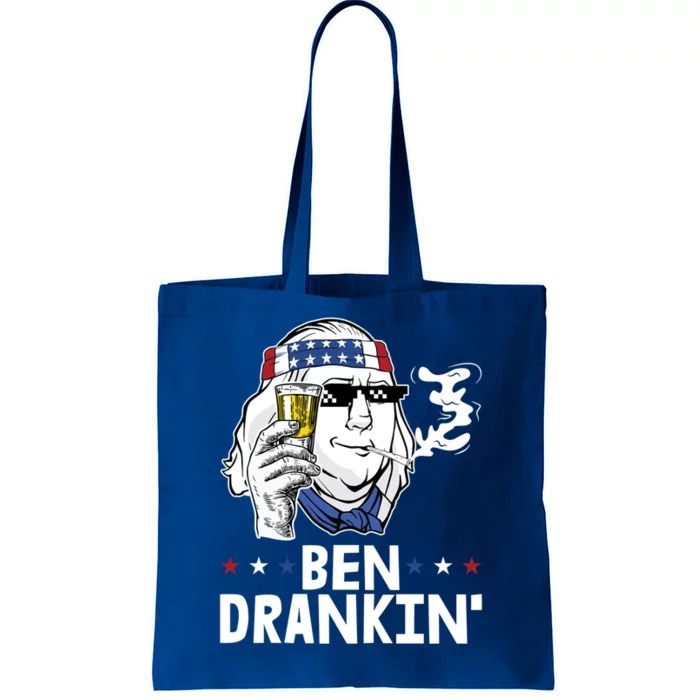 Ben Drankin 4th Of July Funny Pun Patriotic American Gift Tote Bag