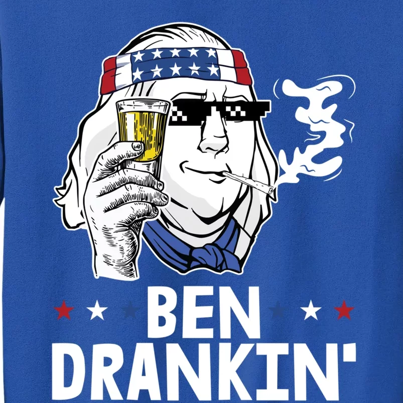 Ben Drankin 4th Of July Funny Pun Patriotic American Gift Tall Sweatshirt