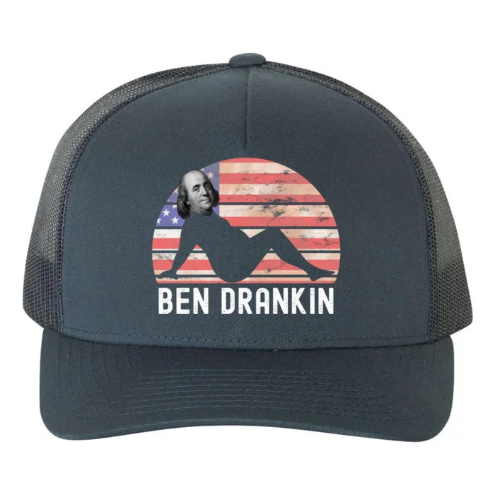 Ben Drankin 4th Of July Party Funny Ing Adult Joke Meaningful Gift Yupoong Adult 5-Panel Trucker Hat