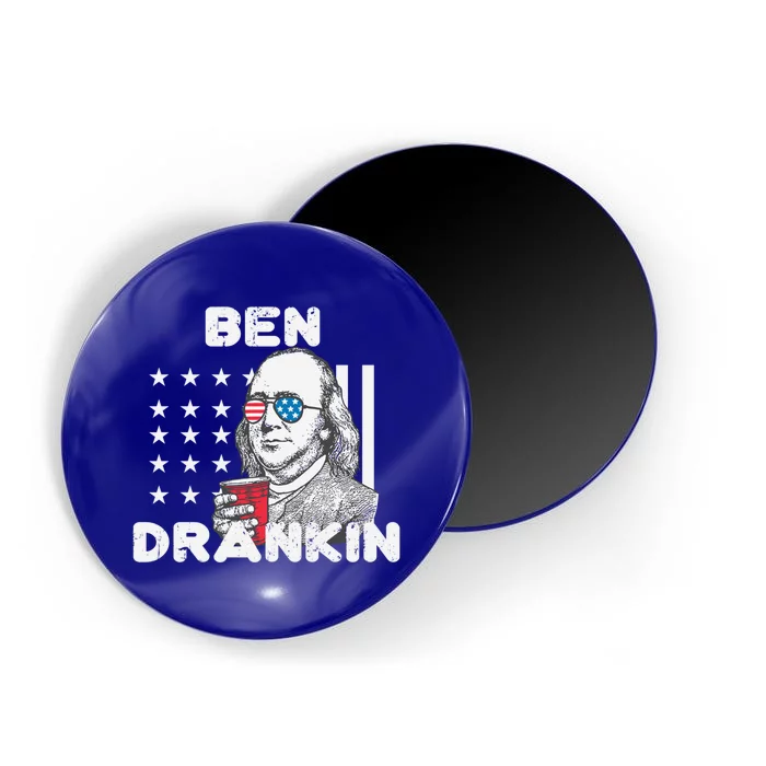 Ben Drankin 4th Of July Patriotic Funny Benjamin Franklin Gift Magnet