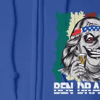 Ben Drankin 4th Of July Independence Day Gift Full Zip Hoodie