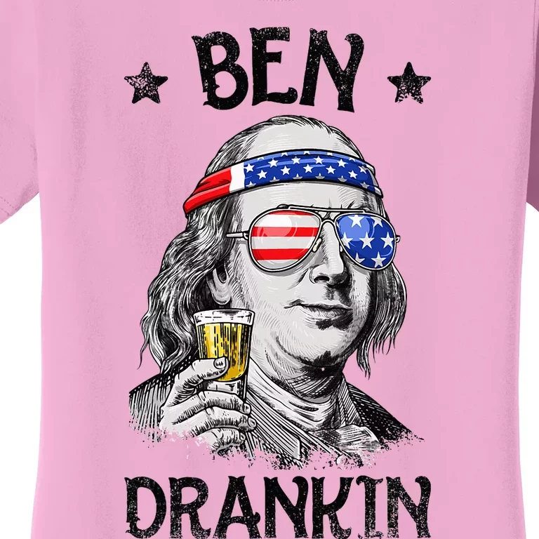 Ben Drankin 4th Of July Benjamin Franklin Women's T-Shirt