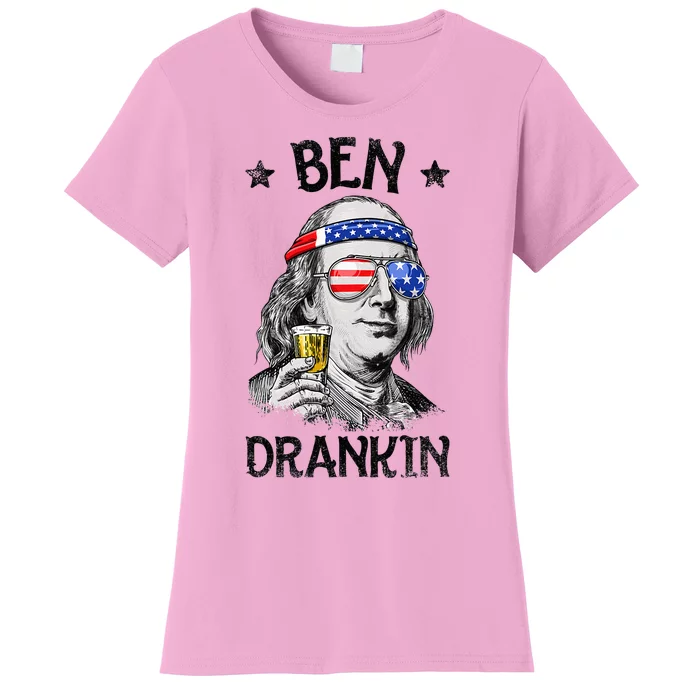 Ben Drankin 4th Of July Benjamin Franklin Women's T-Shirt