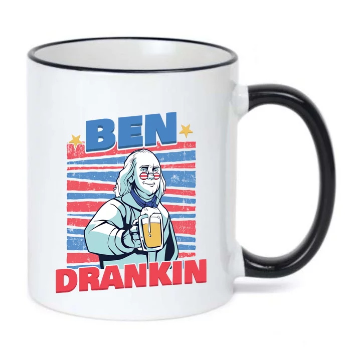 Ben Drankin American Veteran Independence Day Gift Black Color Changing Mug