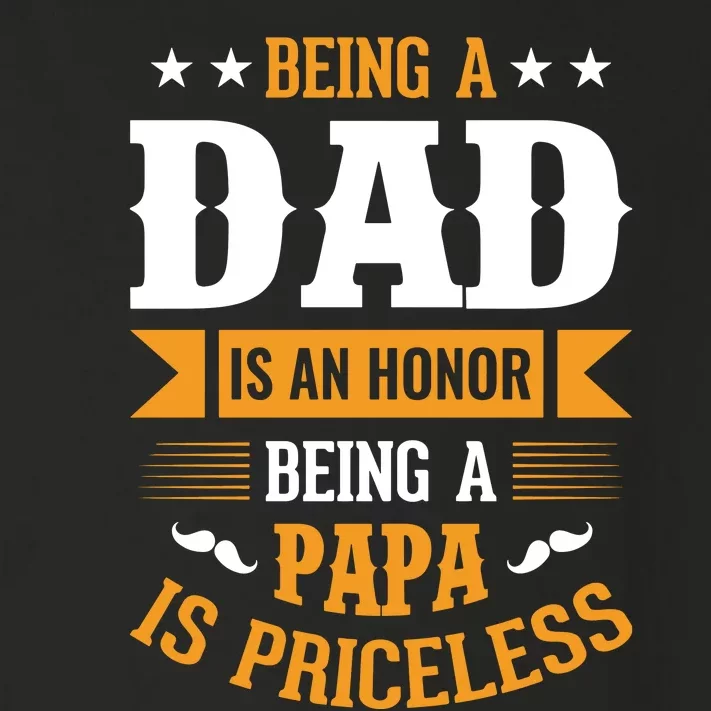 Being Dad And Papa Father's Day Toddler Long Sleeve Shirt