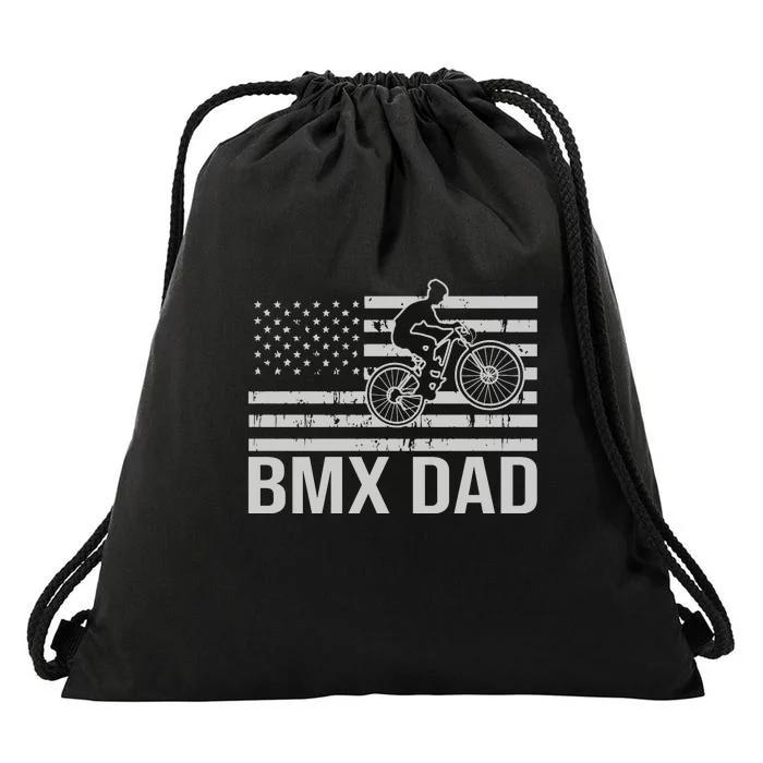 BMX Dad American Flag Gift Drawstring Bag