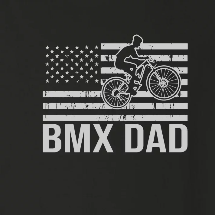 BMX Dad American Flag Gift Toddler Long Sleeve Shirt