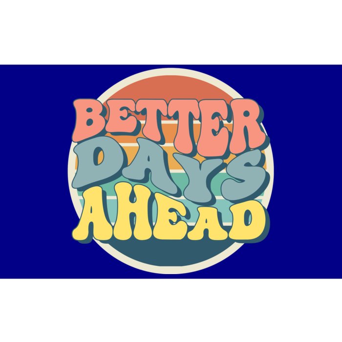 Better Days Ahead Retro Sunset Bumper Sticker