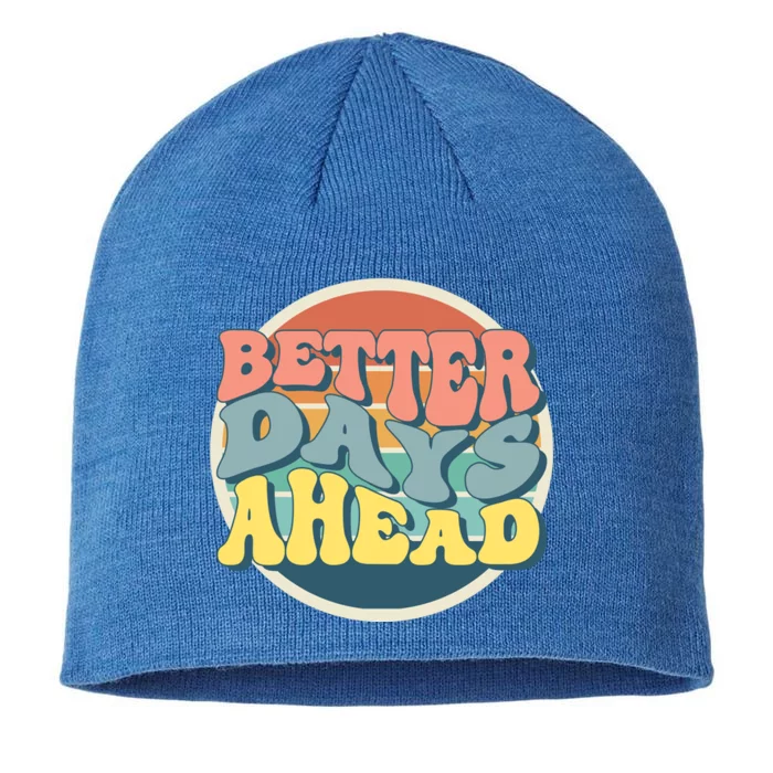 Better Days Ahead Retro Sunset 8 1/2in Sustainable Knit Beanie