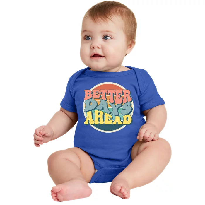 Better Days Ahead Retro Sunset Baby Bodysuit