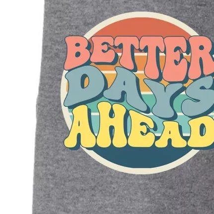 Better Days Ahead Retro Sunset Doggie 3-End Fleece Hoodie