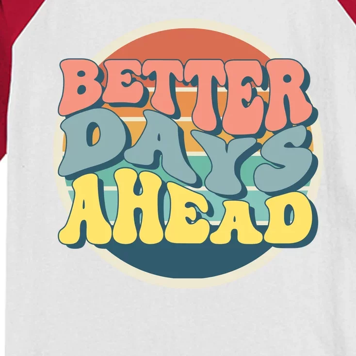 Better Days Ahead Retro Sunset Kids Colorblock Raglan Jersey