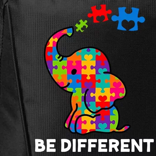 Be Different Autism Awareness Elephant City Backpack