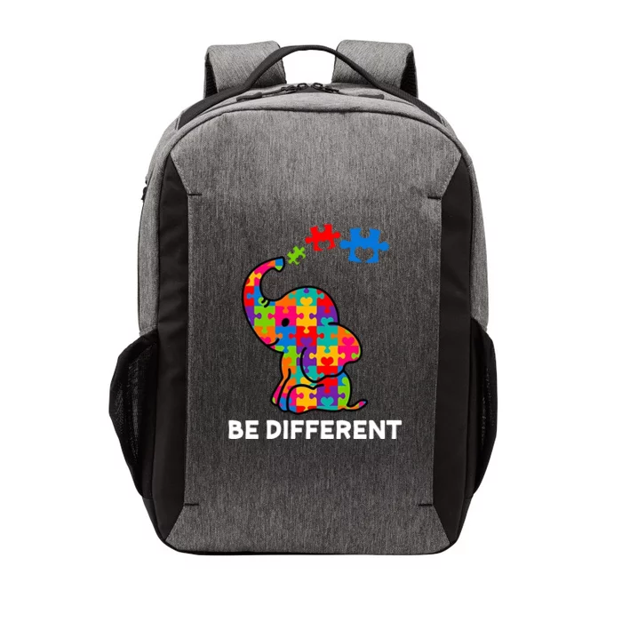 Be Different Autism Awareness Elephant Vector Backpack