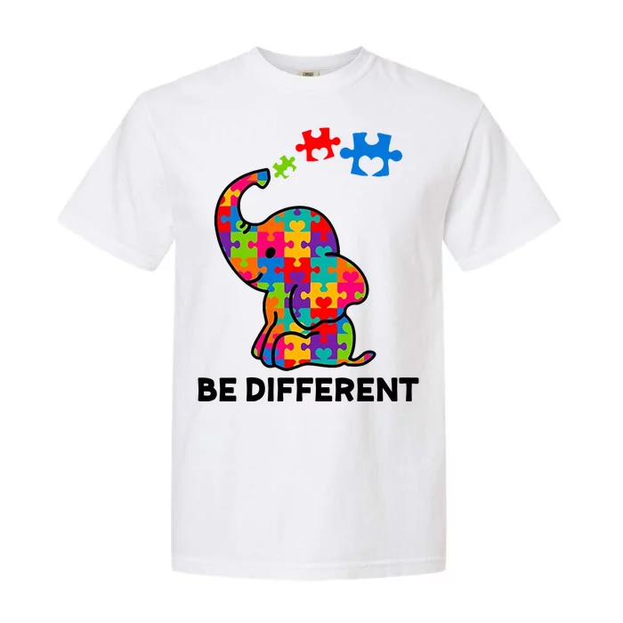 Be Different Autism Awareness Elephant Garment-Dyed Heavyweight T-Shirt