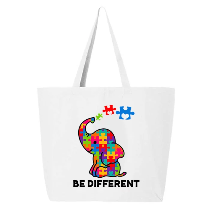 Be Different Autism Awareness Elephant 25L Jumbo Tote