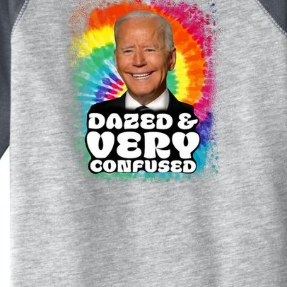 Biden Dazed And Very Confused Tiedye Funny Anti Joe Biden Toddler Fine Jersey T-Shirt