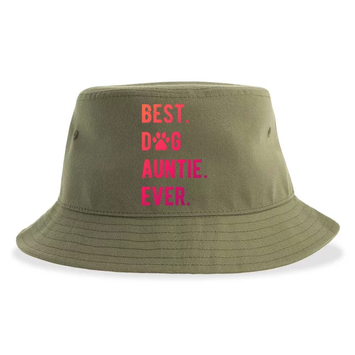 Best Dog Auntie Ever Dog Auntie Gift Dog Auntie Meaningful Gift Sustainable Bucket Hat