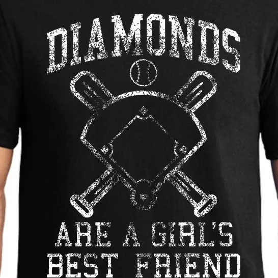 Baseball Diamonds Are A Best Friend Baseball Pajama Set