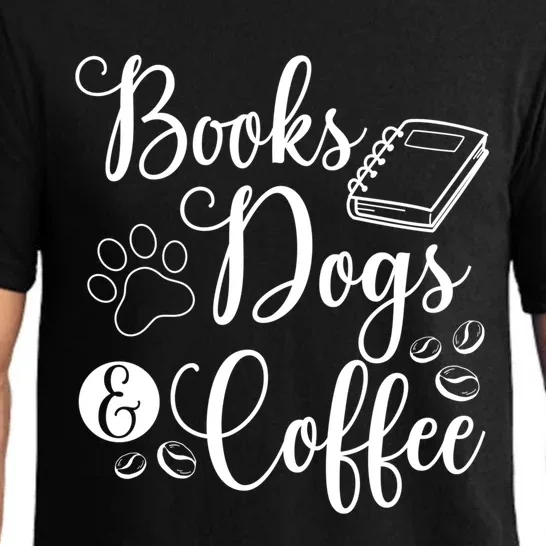 Books Dogs And Coffee Bookworm Reading Gift Pajama Set