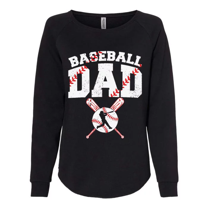 Baseball Dad Apparel Dad Baseball Fathers Day Womens California Wash Sweatshirt