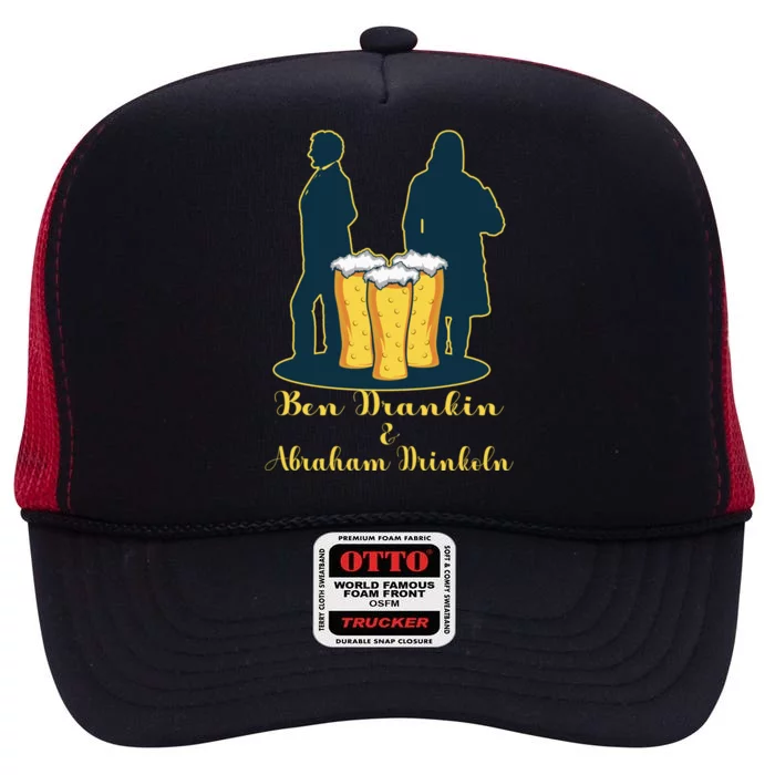 Ben Drankin American Alcoholic Gift High Crown Mesh Trucker Hat