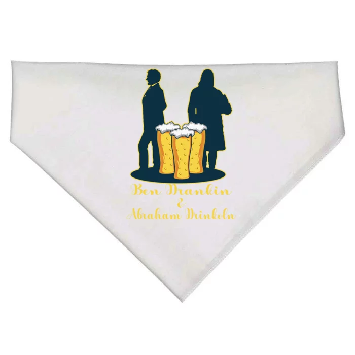 Ben Drankin American Alcoholic Gift USA-Made Doggie Bandana