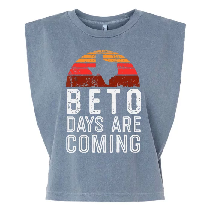 Beto Days Are Coming Shirt, Texas Retro Vintage Distressed Garment-Dyed Women's Muscle Tee