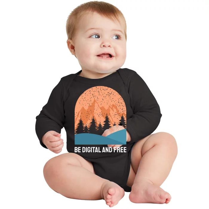 Be Digital And Free Baby Long Sleeve Bodysuit