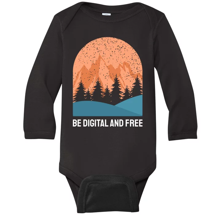 Be Digital And Free Baby Long Sleeve Bodysuit