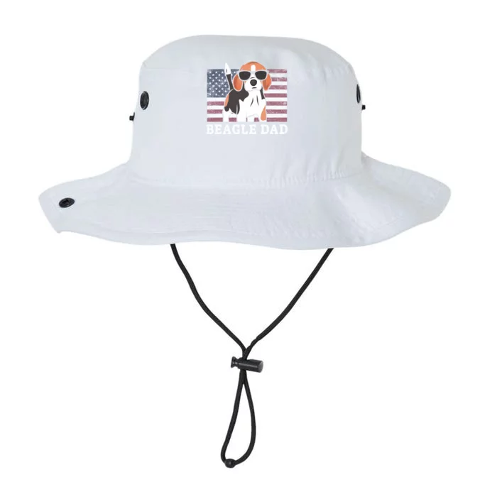 Beagle Dad American Flag 4th Of July Patriotic Beagle Design Great Gift Legacy Cool Fit Booney Bucket Hat