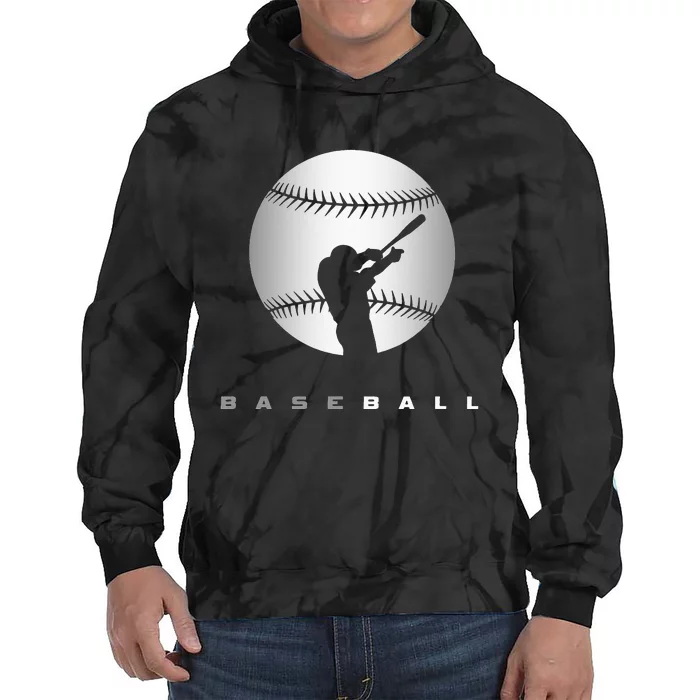 Baseball Dad Apparel Dad Baseball funny player Tie Dye Hoodie