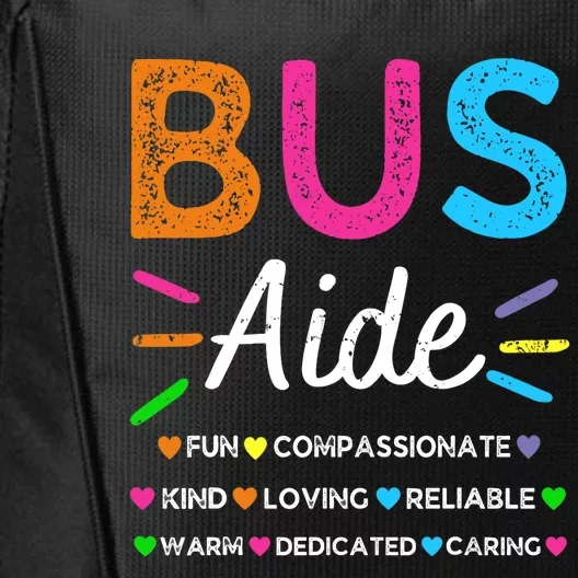 Bus Driver Aide Back to School Matching Group Squad City Backpack