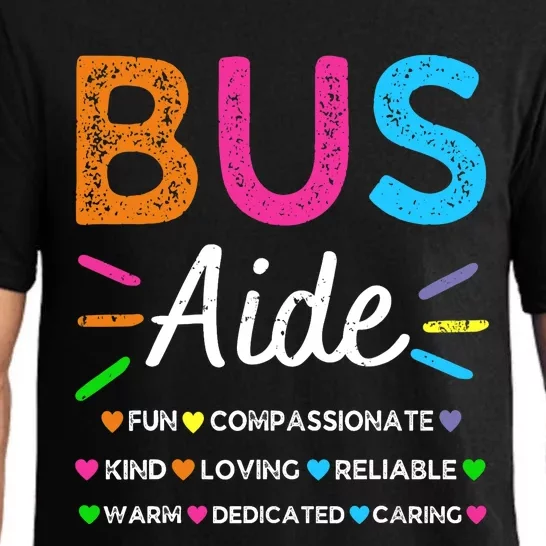 Bus Driver Aide Back to School Matching Group Squad Pajama Set