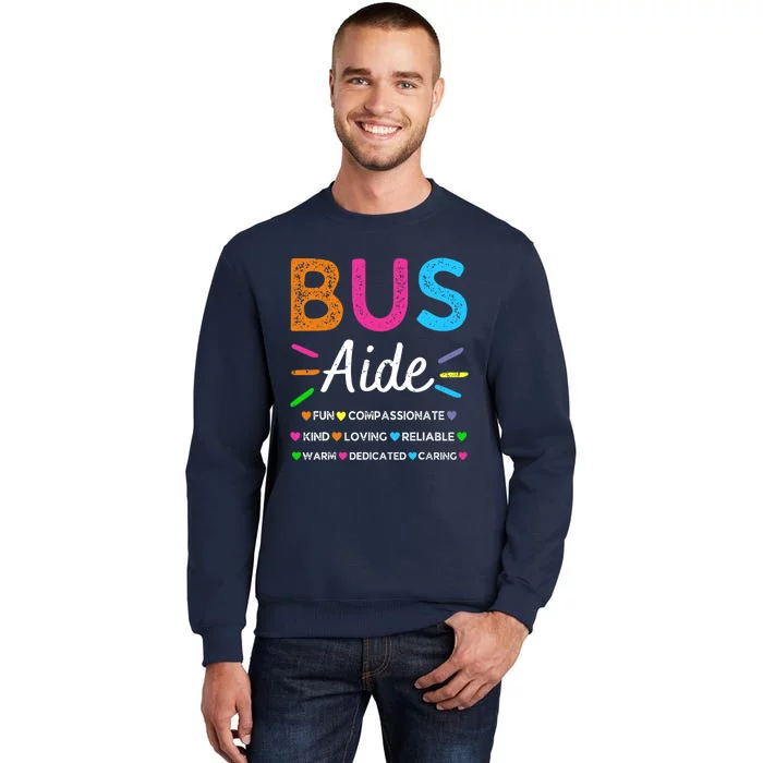 Bus Driver Aide Back to School Matching Group Squad Sweatshirt