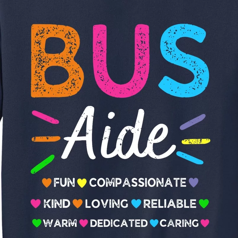 Bus Driver Aide Back to School Matching Group Squad Sweatshirt