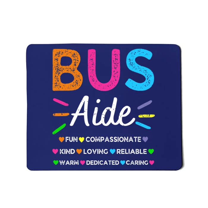 Bus Driver Aide Back to School Matching Group Squad Mousepad