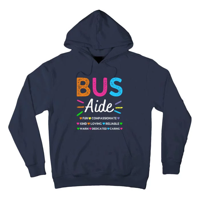 Bus Driver Aide Back to School Matching Group Squad Tall Hoodie