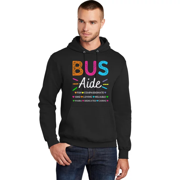 Bus Driver Aide Back to School Matching Group Squad Hoodie