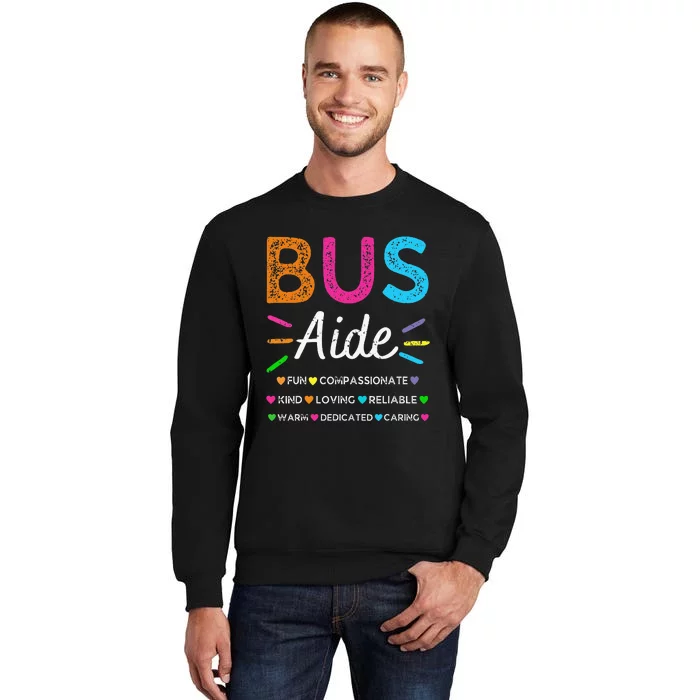 Bus Driver Aide Back to School Matching Group Squad Sweatshirt