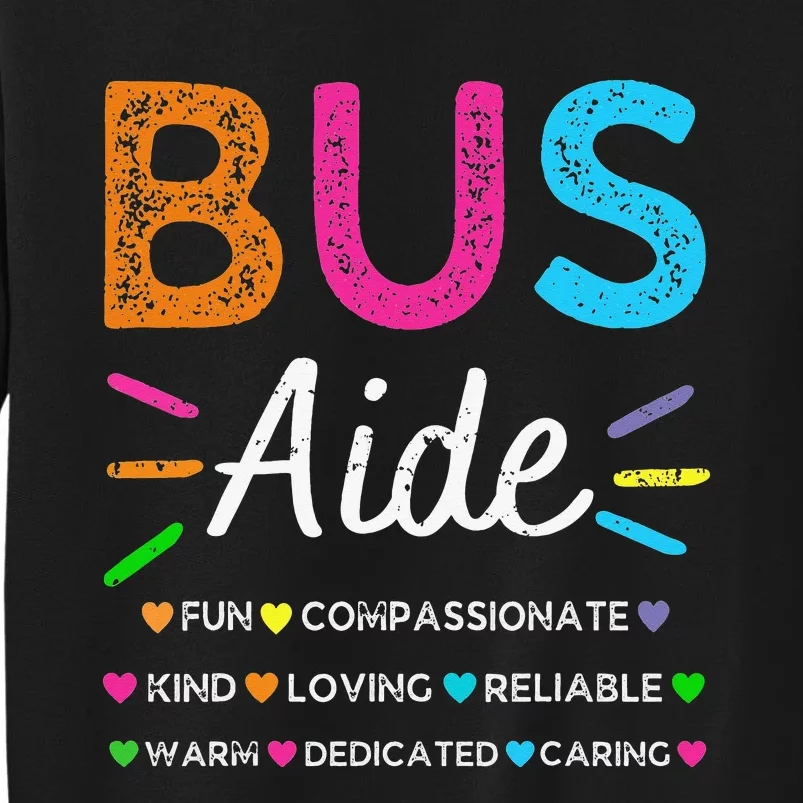 Bus Driver Aide Back to School Matching Group Squad Sweatshirt