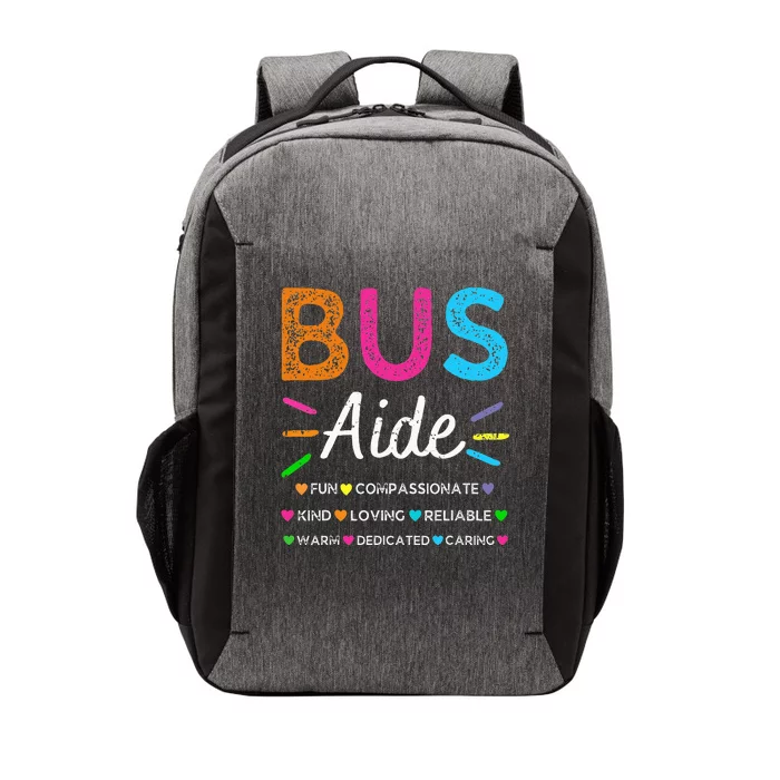 Bus Driver Aide Back To School Matching Group Squad Vector Backpack